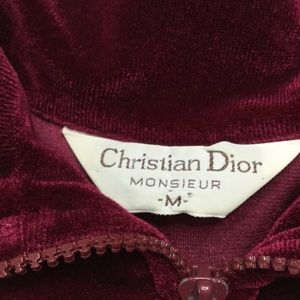 christian dior velour sweatsuit